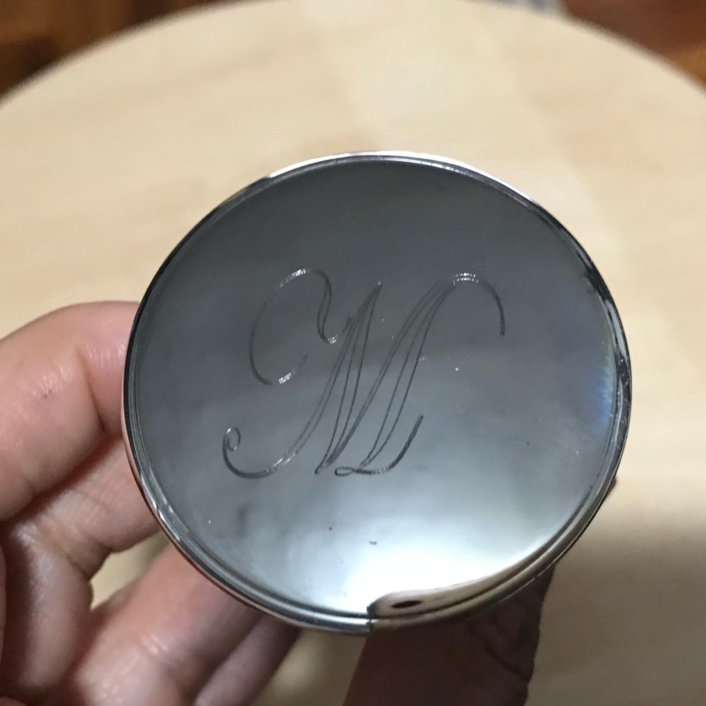 Monogrammed bottle stoppers.